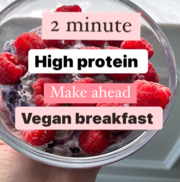 quick, high protein vegan breakfast thevwn.com | vegan weightloss