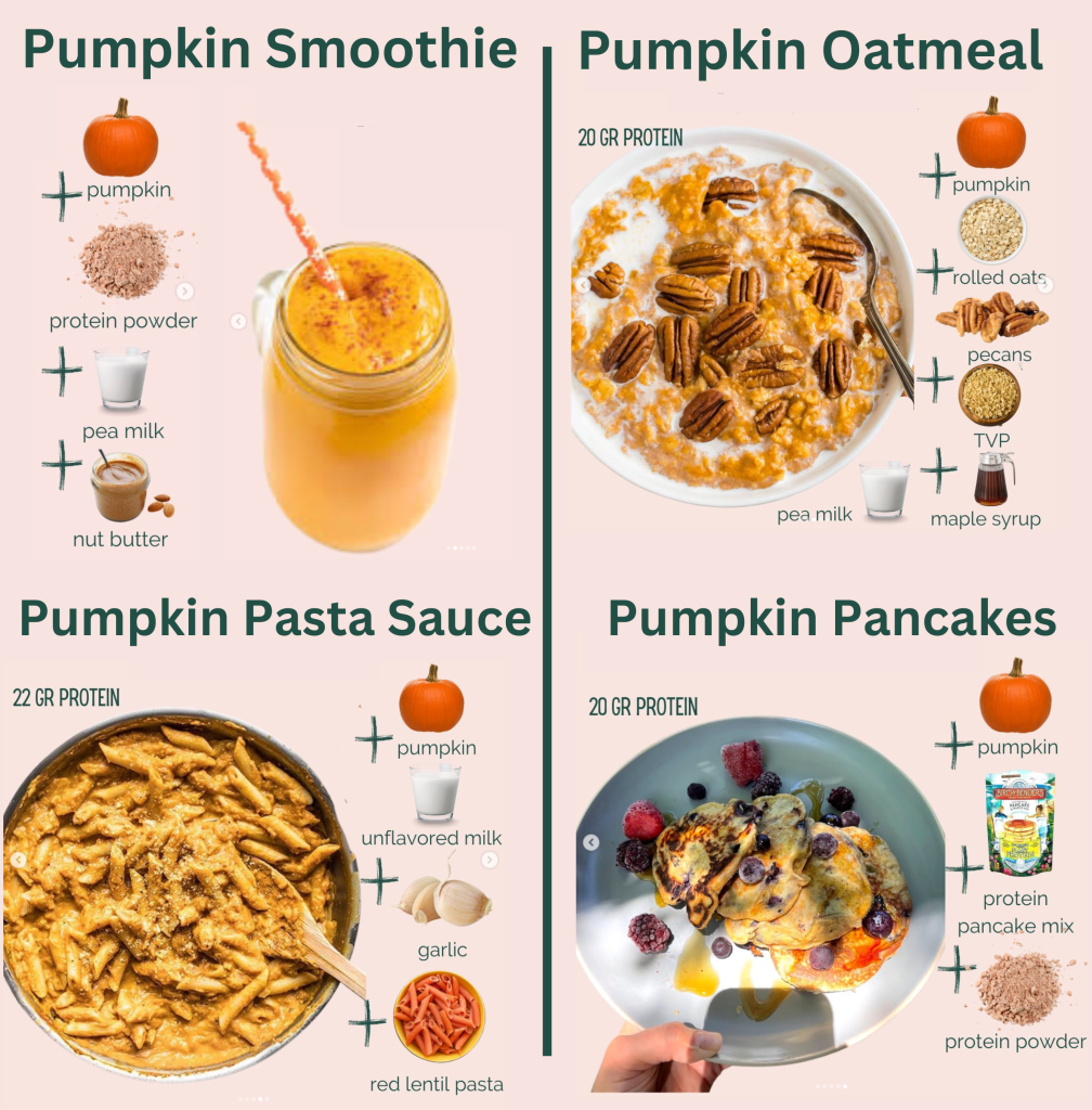 protein pumpkin recipes | thevwn.com | vegan weigh loss